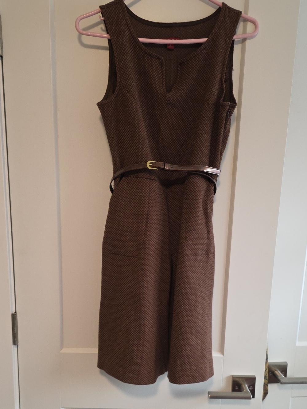 Merona Brown Dress W/ Belt